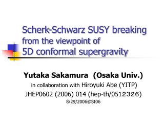 Scherk-Schwarz SUSY breaking from the viewpoint of 5D conformal supergravity