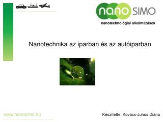 nanotechnológiai alkalmazások