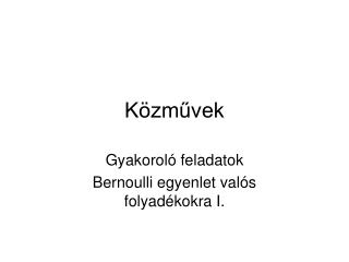 Közművek