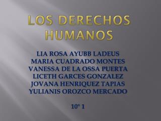 LOS DERECHOS HUMANOS