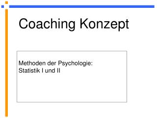 Coaching Konzept