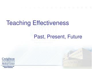 Teaching Effectiveness