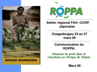 Atelier régional FAO- COOP. Japonaise  