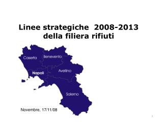 Linee strategiche 2008-2013 della filiera rifiuti