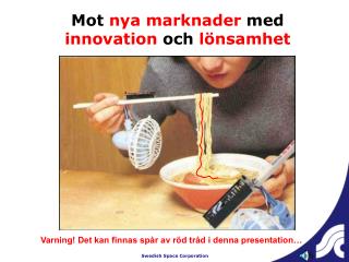 Mot nya marknader med innovation och lönsamhet