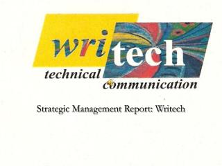 Strategic Management Report: Writech