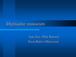 Digitaalne muuseum