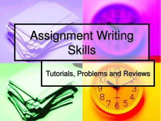 Assignment Writing Skills