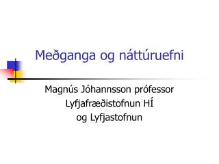Meðganga og náttúruefni