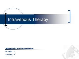 Intravenous Therapy