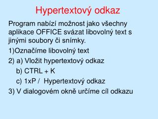 Hypertextový odkaz