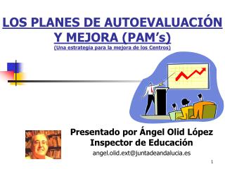 LOS PLANES DE AUTOEVALUACIÓN Y MEJORA (PAM’s) (Una estrategia para la mejora de los Centros)