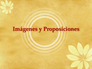 Imágenes y Proposiciones