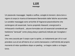 LUX massage