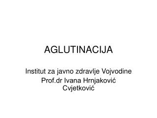 AGLUTINACIJA