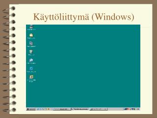 Käyttöliittymä (Windows)