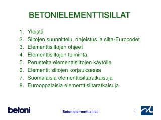 BETONIELEMENTTISILLAT