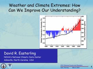 David R. Easterling NOAA’s National Climatic Data Center Asheville, North Carolina USA