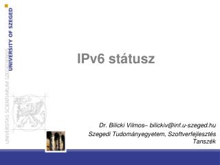 IPv6 státusz