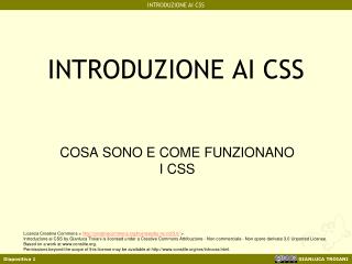 INTRODUZIONE AI CSS