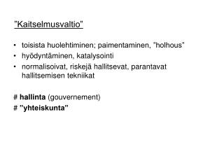 ”Kaitselmusvaltio”