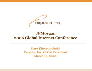 JPMorgan 2006 Global Internet Conference