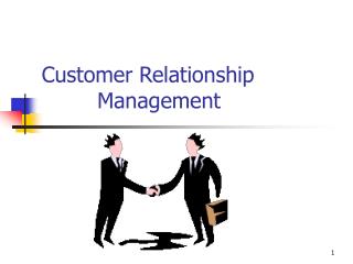 Customer Relationship 	 Management