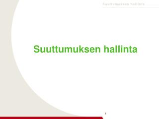 Suuttumuksen hallinta