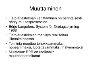 Muuttaminen