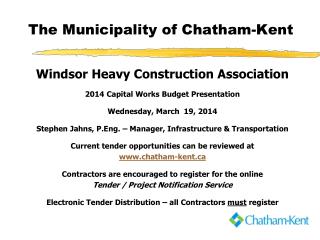 The Municipality of Chatham-Kent