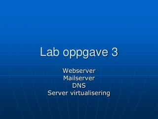 Lab oppgave 3