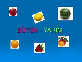 BÜTÜN - YARIM