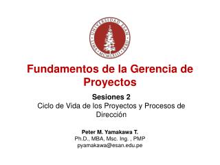 Fundamentos de la Gerencia de Proyectos