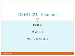 ECON1221 - Ekonomi