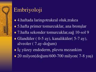 Embriyoloji