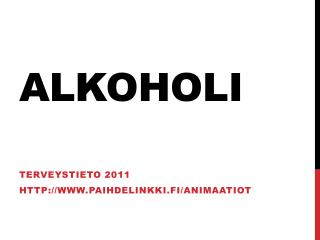 Alkoholi