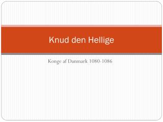 Knud den Hellige