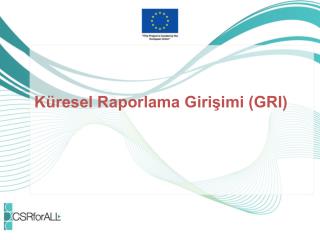 Küresel Raporlama Girişimi (GRI)