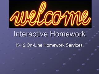 Interactive Homework