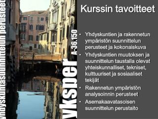 Kurssin tavoitteet