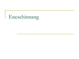 Enesehinnang