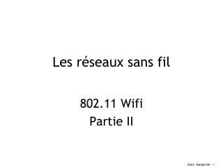 Les réseaux sans fil