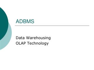 ADBMS