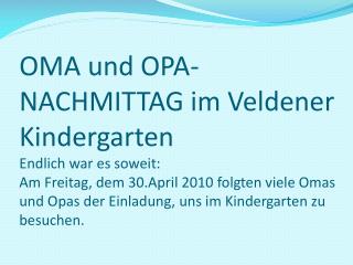 Danach führten die Kinder ihre Omas und Opas in ihre Gruppe, wo sie ganz stolz ihren