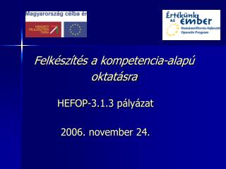 Felkészítés a kompetencia-alapú oktatásra