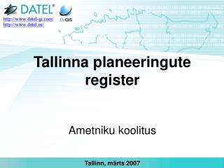 Tallinna planeeringute register