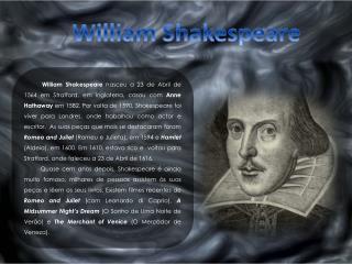 William Shakespeare