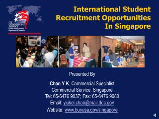 International Student Recruitment Opportunities In Singapore