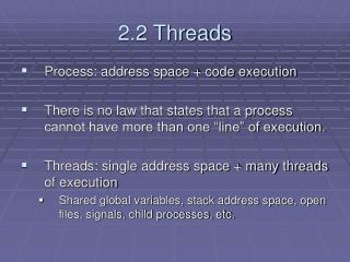 2.2 Threads