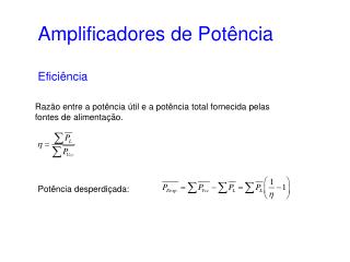 Amplificadores de Potência